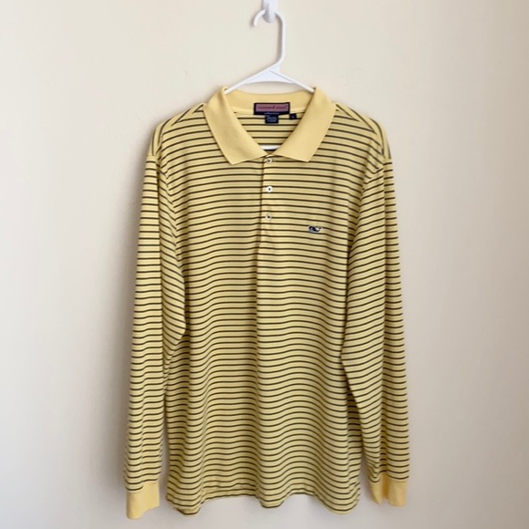 Vineyard Vines Striped Long Sleeve Polo Shirt - Picture 14 of 14